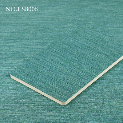 کیفیت داخلی خانه ها 8mm بامبو زغال سنگ ضد آب پارچه PVC پانل دیواری کارخانه