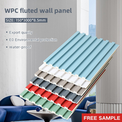 کیفیت 8.5mm چوب پلاستیکی شبكه WPC پنل دیواری بدون رنگ ضد آب کارخانه